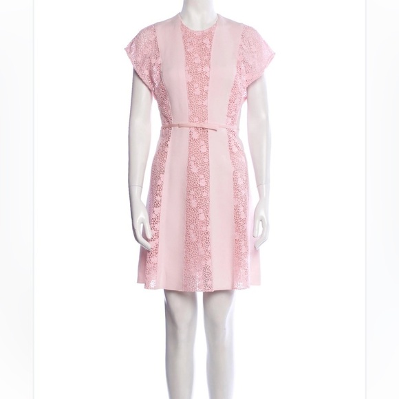 GIAMBATTISTA VALLI Lace Pattern Mini Dress light pink - Picture 1 of 8